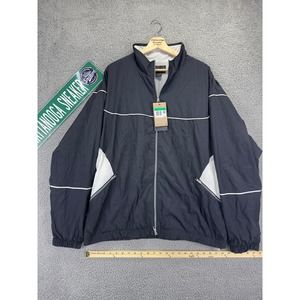 Nike Air Jordan Flight Track Bomber Jacket Mens Extra Large Black Vintage Retro